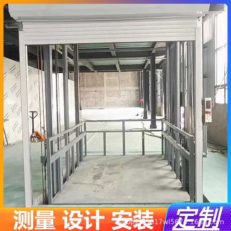 Hydraulic Freight Elevator Small Simple Electric Freight Elevator Guide Rail Type Lifting Platform 3 Ton Hoist Industrial Freight Elevator