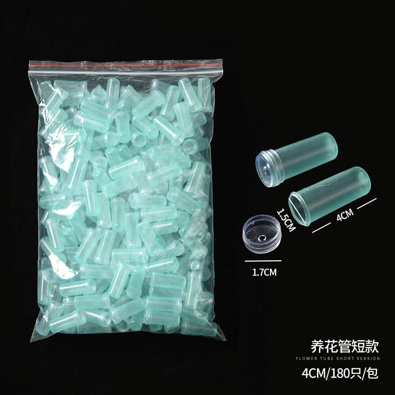 Flower Nutrition Tube for Flower Care, Water Retention, Storage, Transparent Plastic Fresh-Keeping Tube, Florist Floral Material Tube