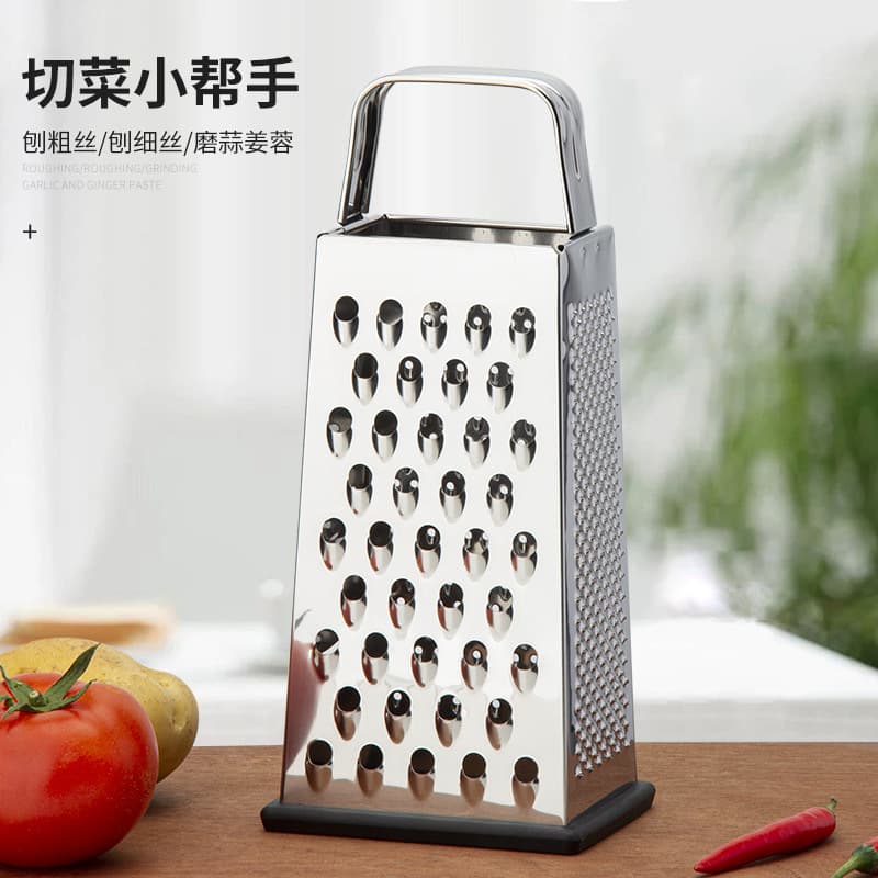 Customized Stainless Steel Kitchen Tools, Multi-Functional Four-Sided Grater, Potato Shredder, Household Vegetable Cutter