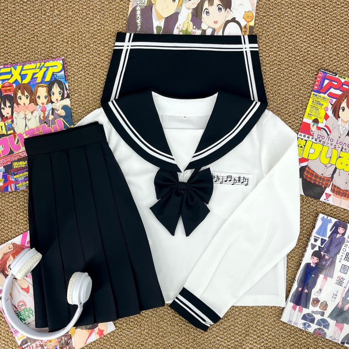 Clearance Sale Genuine Rhythm Game Girl Embroidered Sailor JK Uniform School Style Middle Suit Low Price Bargain