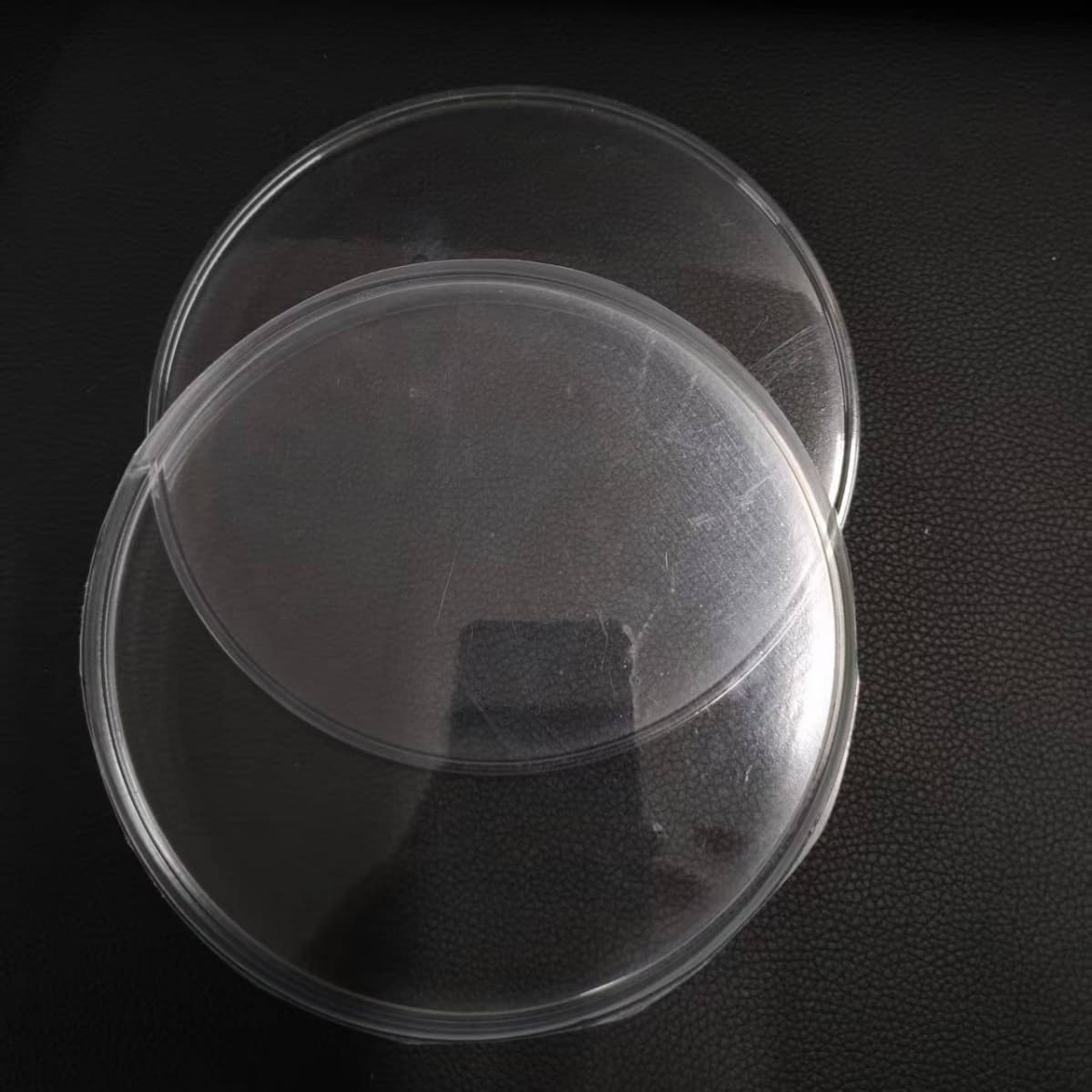 Transparent, thickened, large-diameter round barrels with top and bottom lids for food industry and logistics, sealed dust-proof cover wholesale.