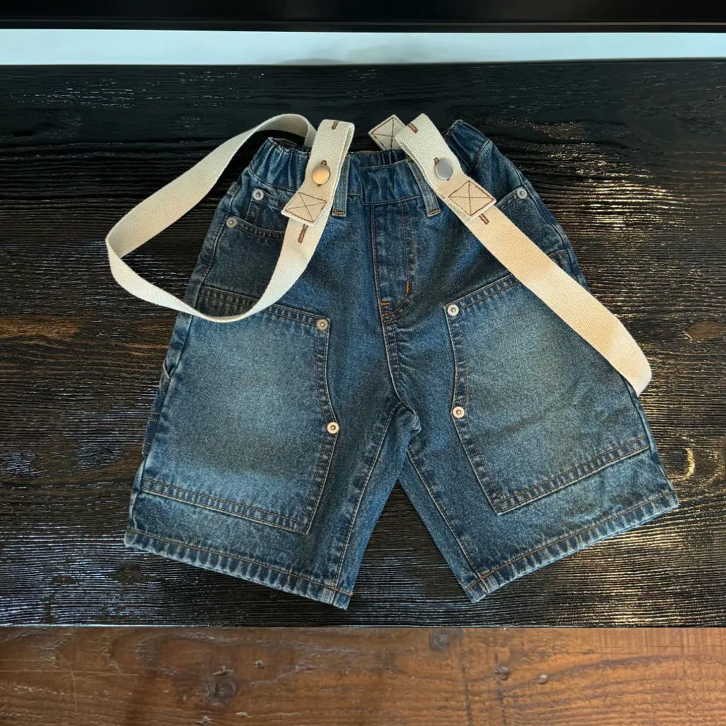 Boys' Denim Overalls, Thin Summer Pants 2026 New Style, Trendy and Cool Long Pants for Kids