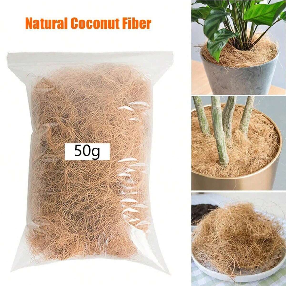 Natural Coconut Coir Fiber Eco-Friendly Plant Fiber Hemp Coir Fiber Brown Coir Fiber