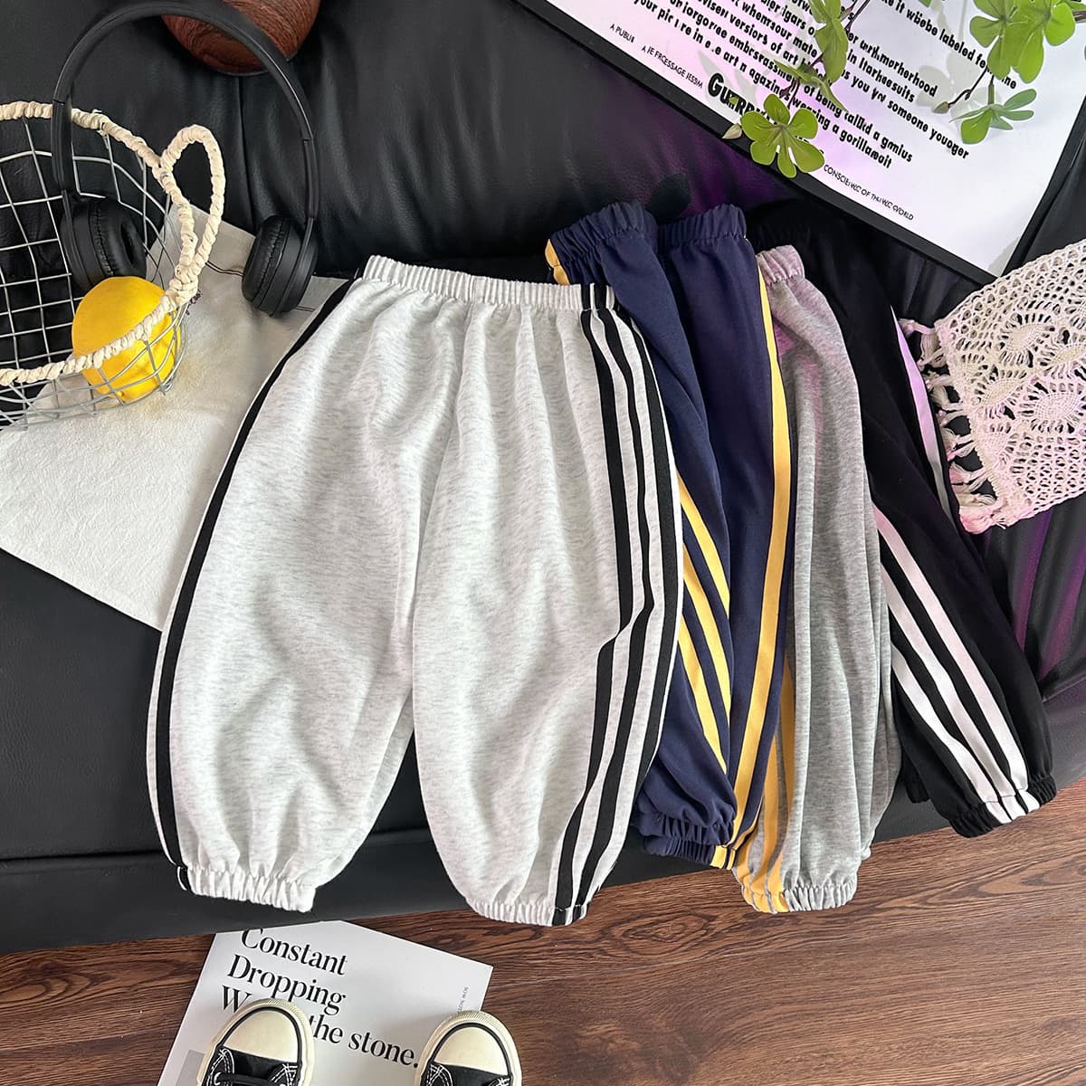 Spring and Autumn New Children's Sweatpants Casual Pants Kids Joggers for Boys and Girls Korean Style