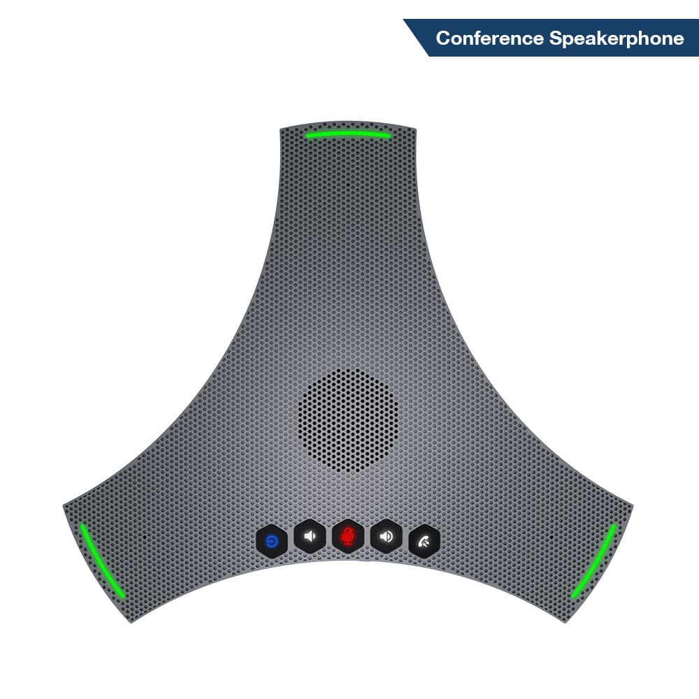 Cross-Border Wireless Bluetooth Video Conference Omnidirectional Microphone, Portable PC Noise-Canceling Driver-Free Mic