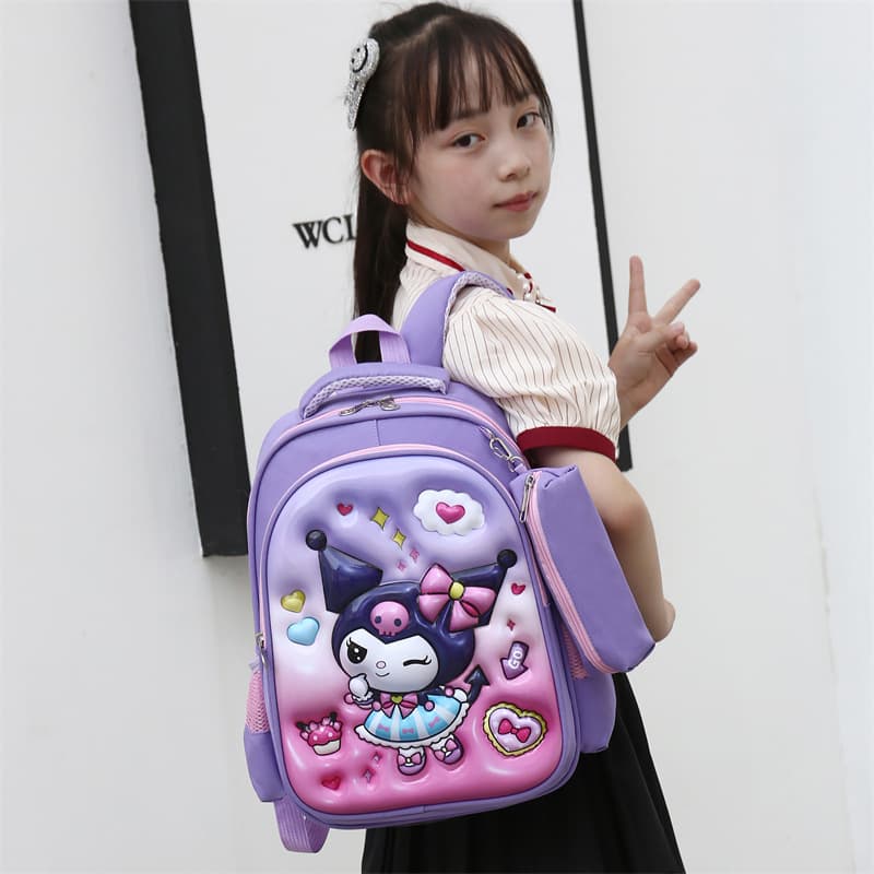New Cartoon Hard Shell Kids Backpack for Girls, Cute and Stylish Shoulder Bag for Kindergarten and First Grade Children, Cross-border