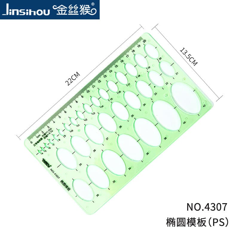 Template Ruler for Drawing Circles and Ellipses, Indoor Architectural Geometry Multi-Function Ruler, Student Drawing Ruler, Design Ruler for Drafting