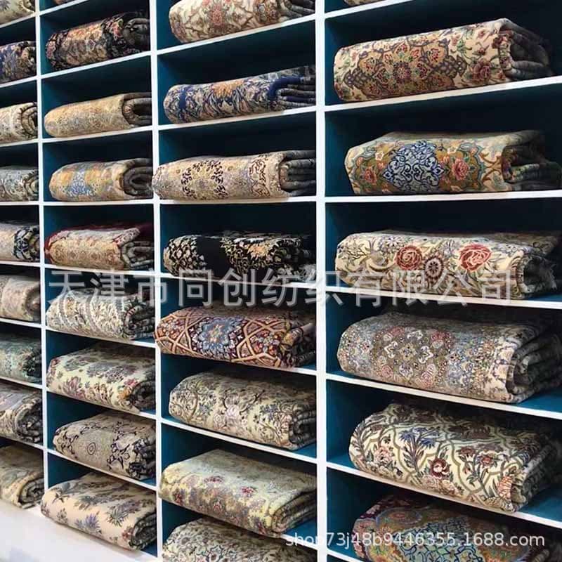 Cross-border E-commerce Bohemian Style Machine Washable Kitchen Rug Vintage Bath Mat Wool Rug Bedroom Kitchen Floor Mat