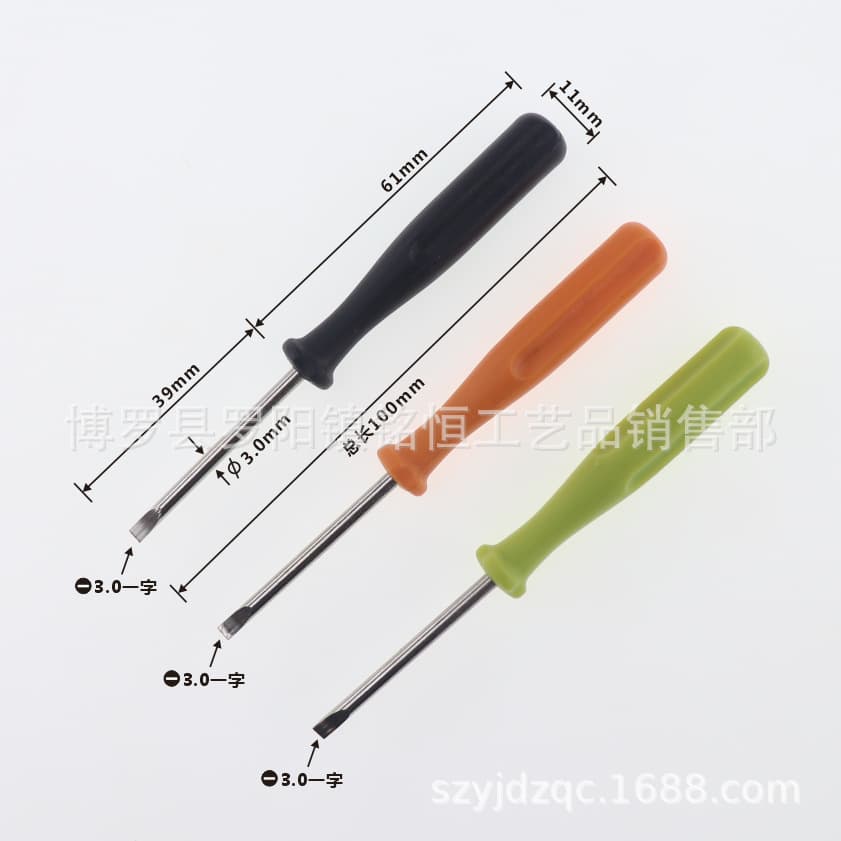 3.0 Flathead Screwdriver 3.0mm Phillips Screwdriver 3.0mm Cross Screwdriver 3.0mm Cross Point Screwdriver