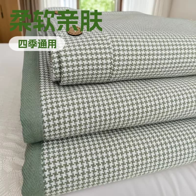 Summer Shandong Coarse Cotton Cooling Mat Sheet, Single Piece, Thickened Pure Cotton Old Canvas, Student Dormitory Air-Conditioned Soft Cooling Mat