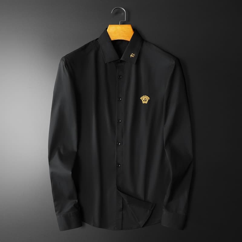 2024 Autumn European Fashion Long-Sleeve Shirt for Men, Korean Slim Fit Trendy Business Casual Stylish Shirt