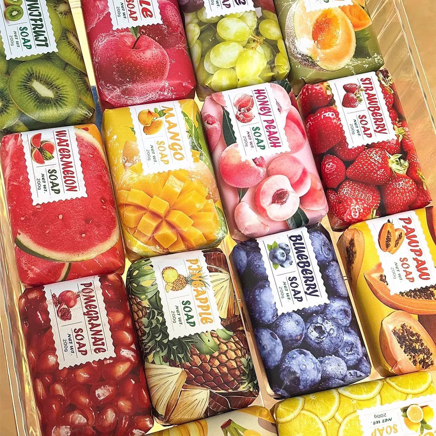 2025 New Grape Flavored Fruit Soap Fragrance Shaped Aromatherapy Soap Hand Washing Face Bath Soap Long-Lasting
