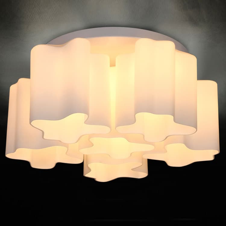 Cloud ceiling lamp living room lighting Italian minimalist belt designer model house villa stairwell dining room lamp