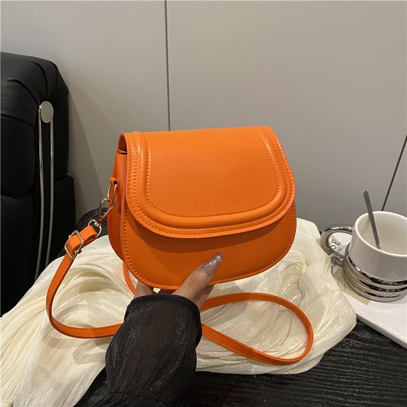 Korean Style Simple Fashion Casual Shoulder Bag for Girls 2025 Summer New Vintage Hong Kong Style Small Square Bag
