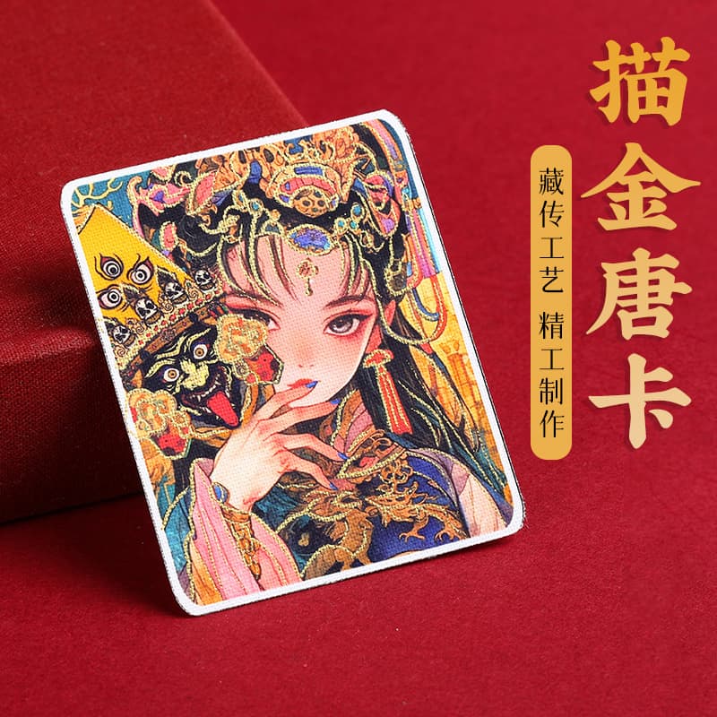 Customized mill Ram painting heart hand-painted gold cinnabar thangka painting Zaki Ram's past and present life Buddha canvas