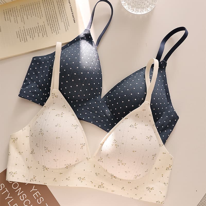 Girl's Concept Souffle Breathable Triangle Cup Bra Wire-Free Push-Up Comfort Anti-Sagging Bra OB113