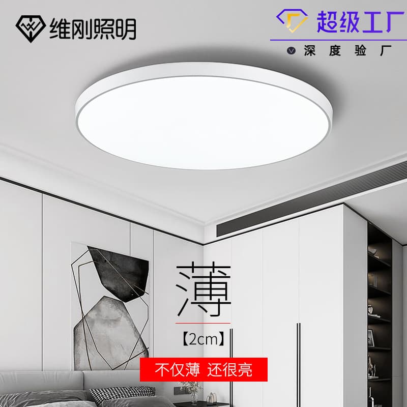 Ultra-Thin Round LED Ceiling Light for Bedroom Modern Minimalist Style Home Decor Study Entrance Hall Balcony Lighting Fixture