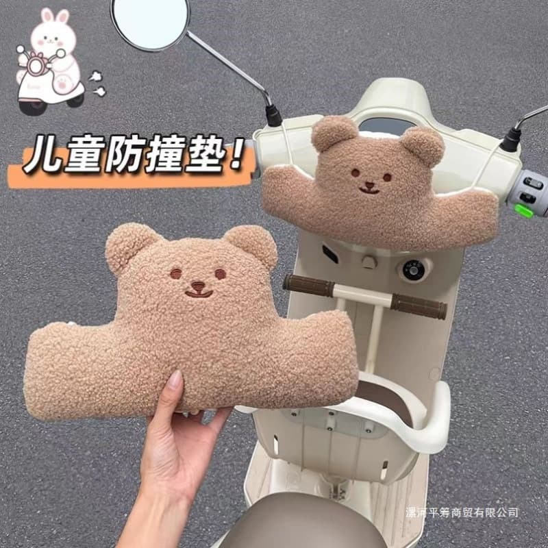 Footrest battery-powered vehicle collision protection pad, head cushion, front-mounted headrest for child seat, baby electric scooter