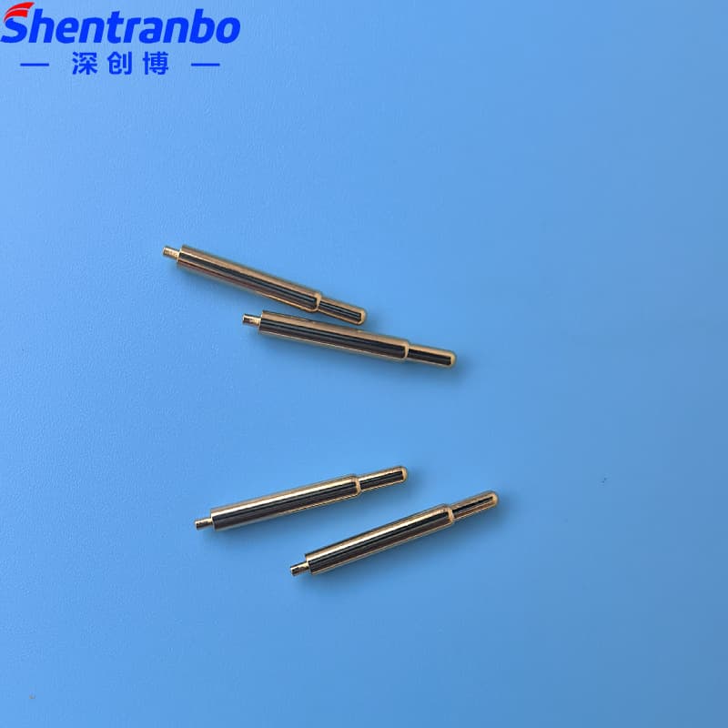 Customized pogopin spring-loaded direct-insertion conductive pin connector for batteries, mobile phones, signal antennas, and more.