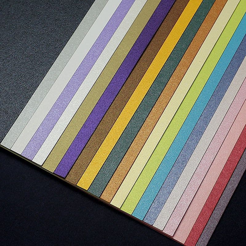 A4 colored pearlescent paper for inkjet and laser printing, thickened hard card for business cards, DIY greeting cards, office drawing, and double-sided printing.