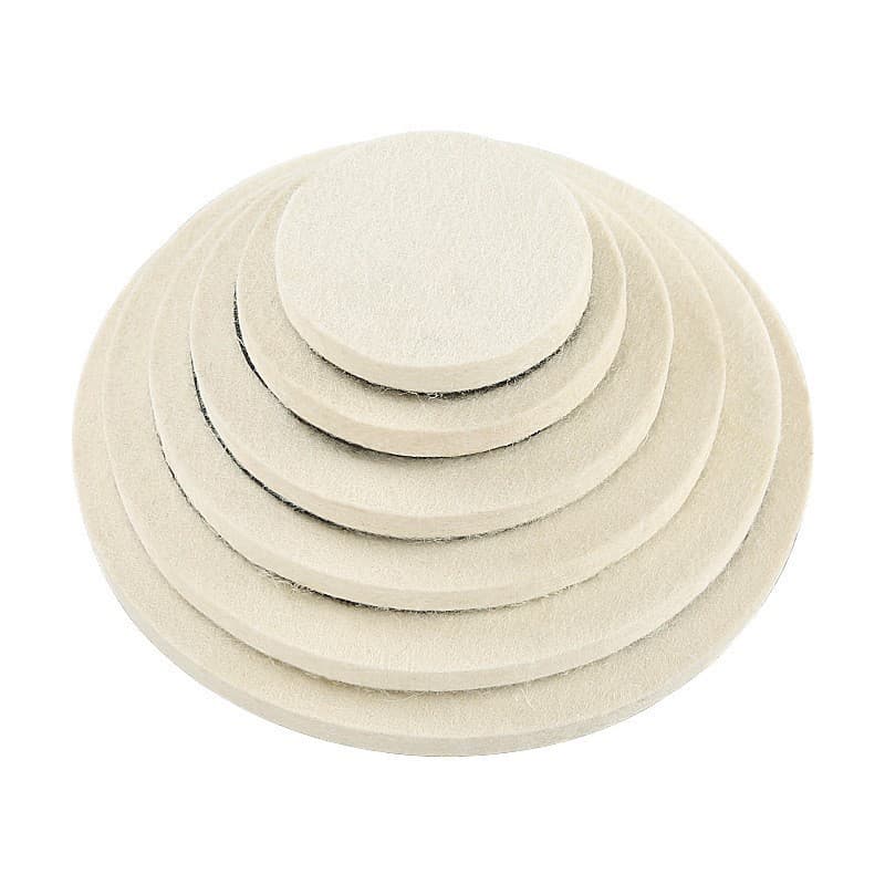 Flocked wool polishing wheel, self-adhesive felt wheel grinding disc, car glass oil film polishing disc, high-density fine wool ball