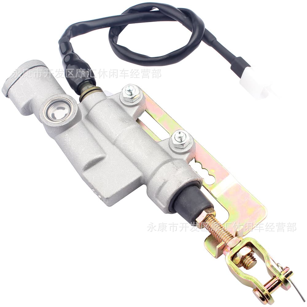 Rear Brake Master Cylinder for Xinyuan X1, X2, XY250GY-2A, Kvis with Switch Bracket