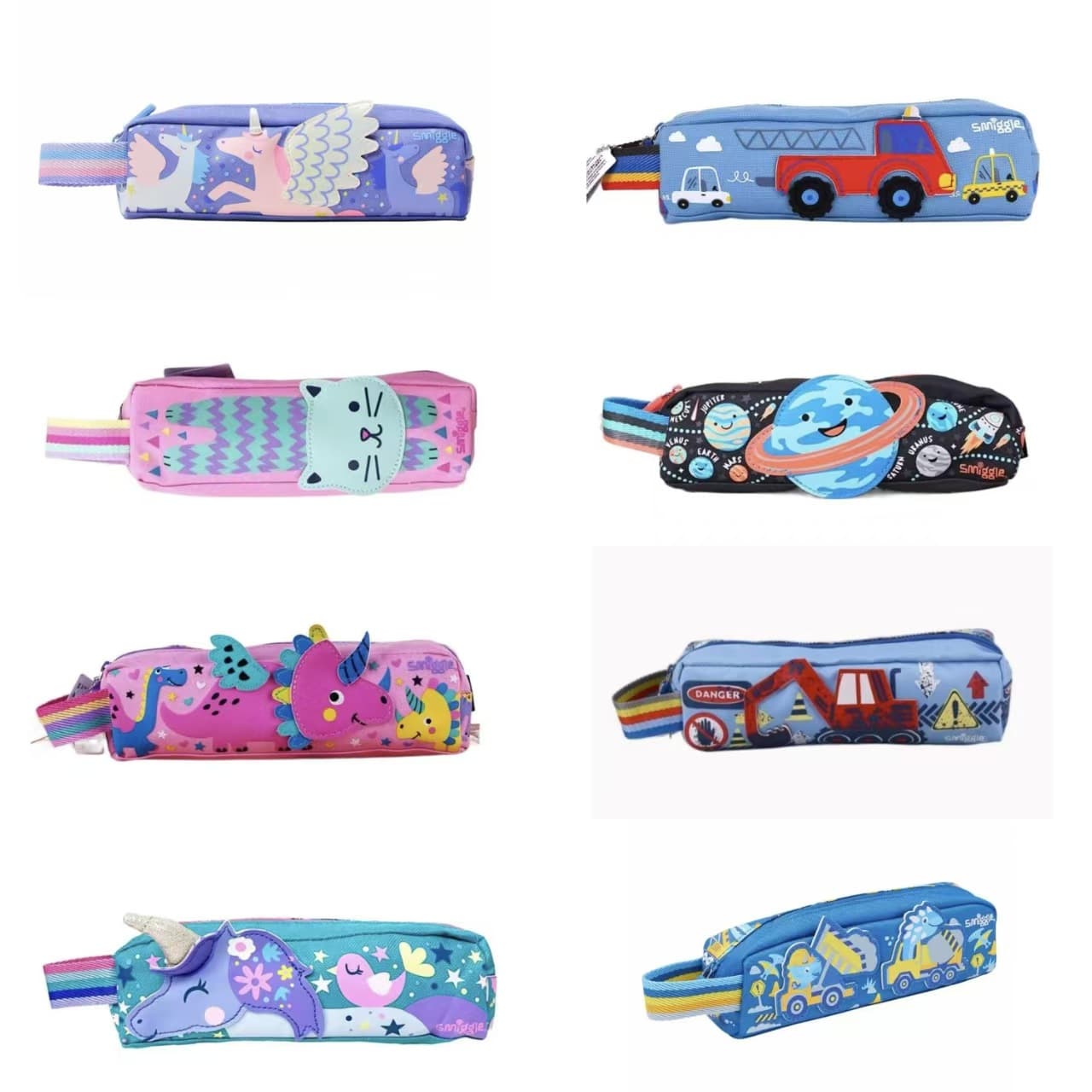 Australian Smiggle small single-layer portable pencil bag for primary school students stationery bag zipper silent multi-functional pencil bag