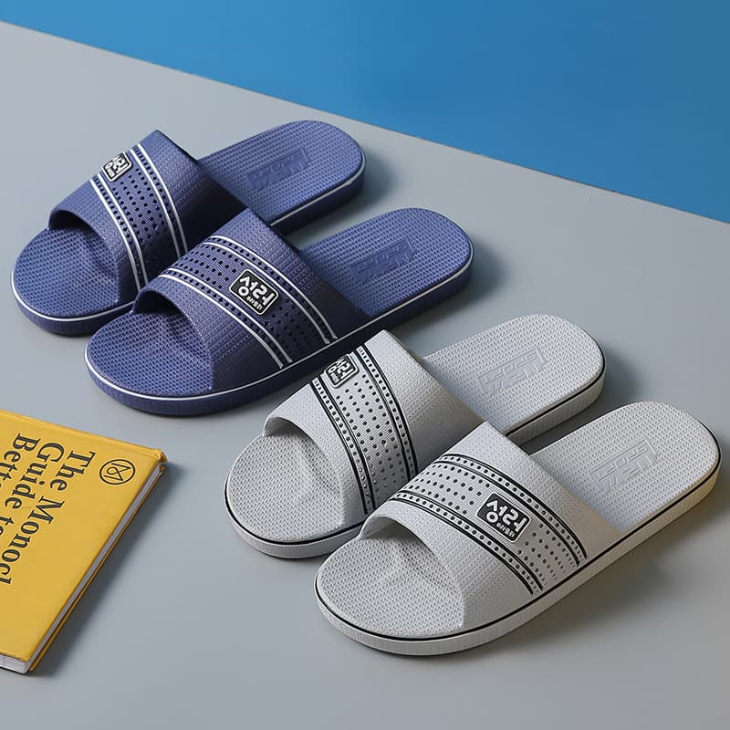 Large Size Men's Slippers Summer 46 Home Indoor Non-Slip Soft Sole Bathroom Bath 47 48 Large Size Slippers