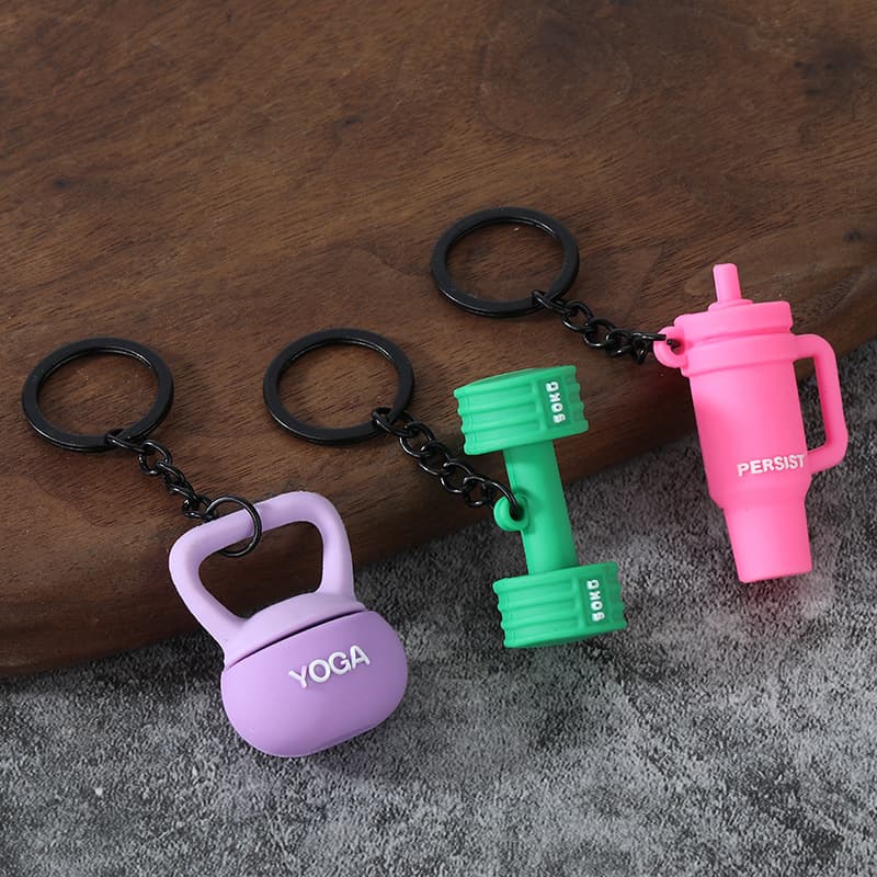New Dopamine Mini Equipment Accessory Decorative Keychain Yoga Gym Bag Charm Gift