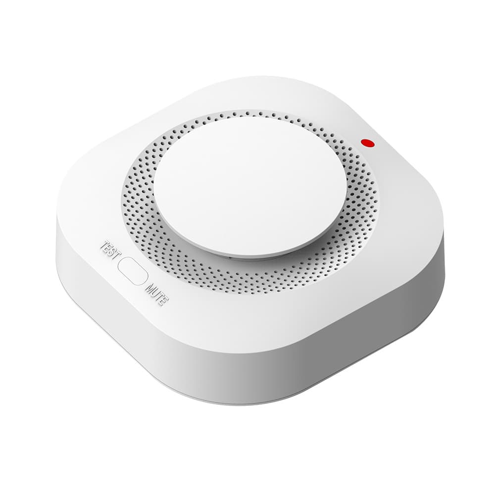 Wireless smoke detector smoke alarm system for fire protection, kitchen, commercial and residential use.
