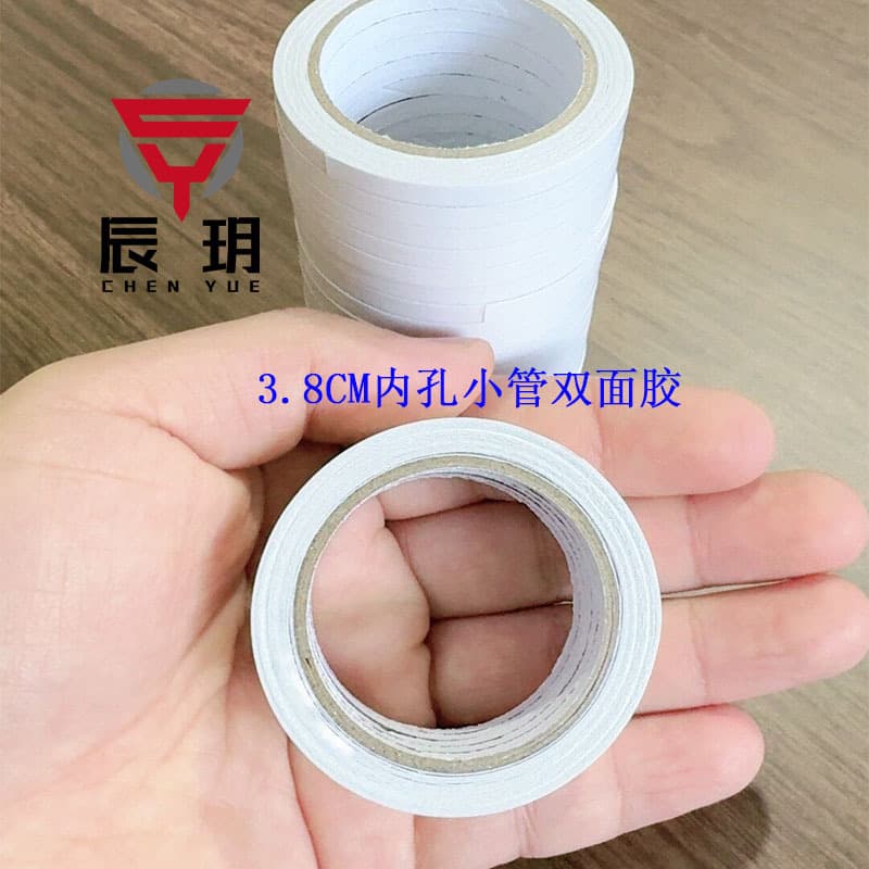 3.8 small tube high-viscosity double-sided tape, transparent tear-off hot melt double-sided tape, wholesale for office and student crafts, two-sided adhesive