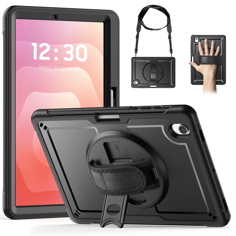 Silicone Strap Protective Case for Samsung Tab S11 X730, Wrist Strap Anti-Drop Tablet Cover for Samsung A11 Plus