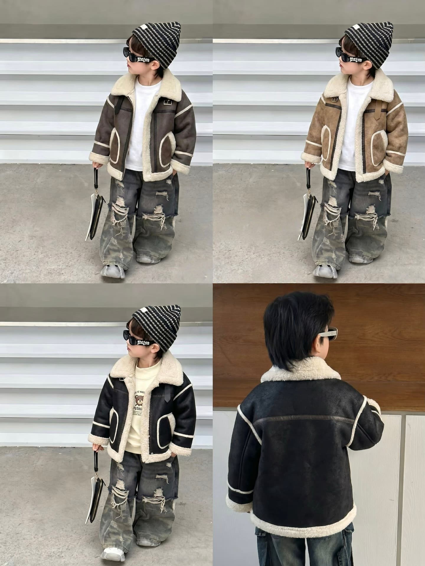 Rantuo Children's Wear Suede Fleece-Lined Jacket 2026 Winter Foreign Trade Off-Season Wholesale Faux Fur Integrated Cotton Padded Coat Wholesale