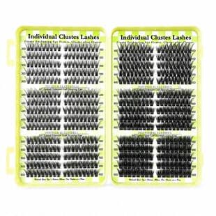 Cross-border DIY Segment False Eyelashes Large Capacity Hot Melt Flare Lashes 30D+40D Single Cluster Mixed Pack Eyelashes