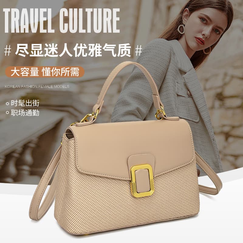 Cross-border new summer new product commuting versatile fashion small square bag temperament women's shoulder crossbody handbag manufacturer