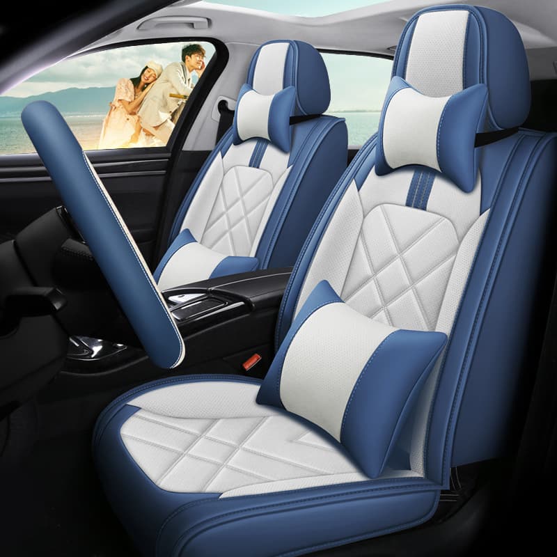 Honda CRV CR-V Car Seat Covers All-Season Universal Fit Leather Full Wrap Seat Cushion Seat Cover