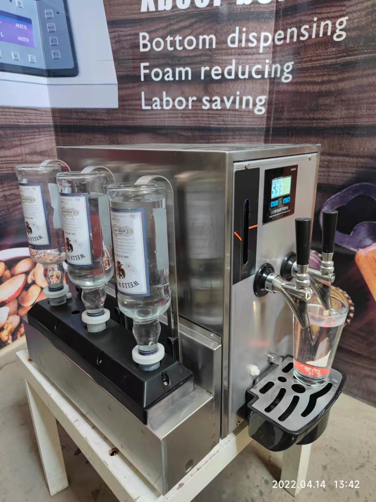 Bottled Spirits, Sake, Red Wine, Huangjiu, Rice Wine, Fruit Wine Dual-Head Instant Heating Machine