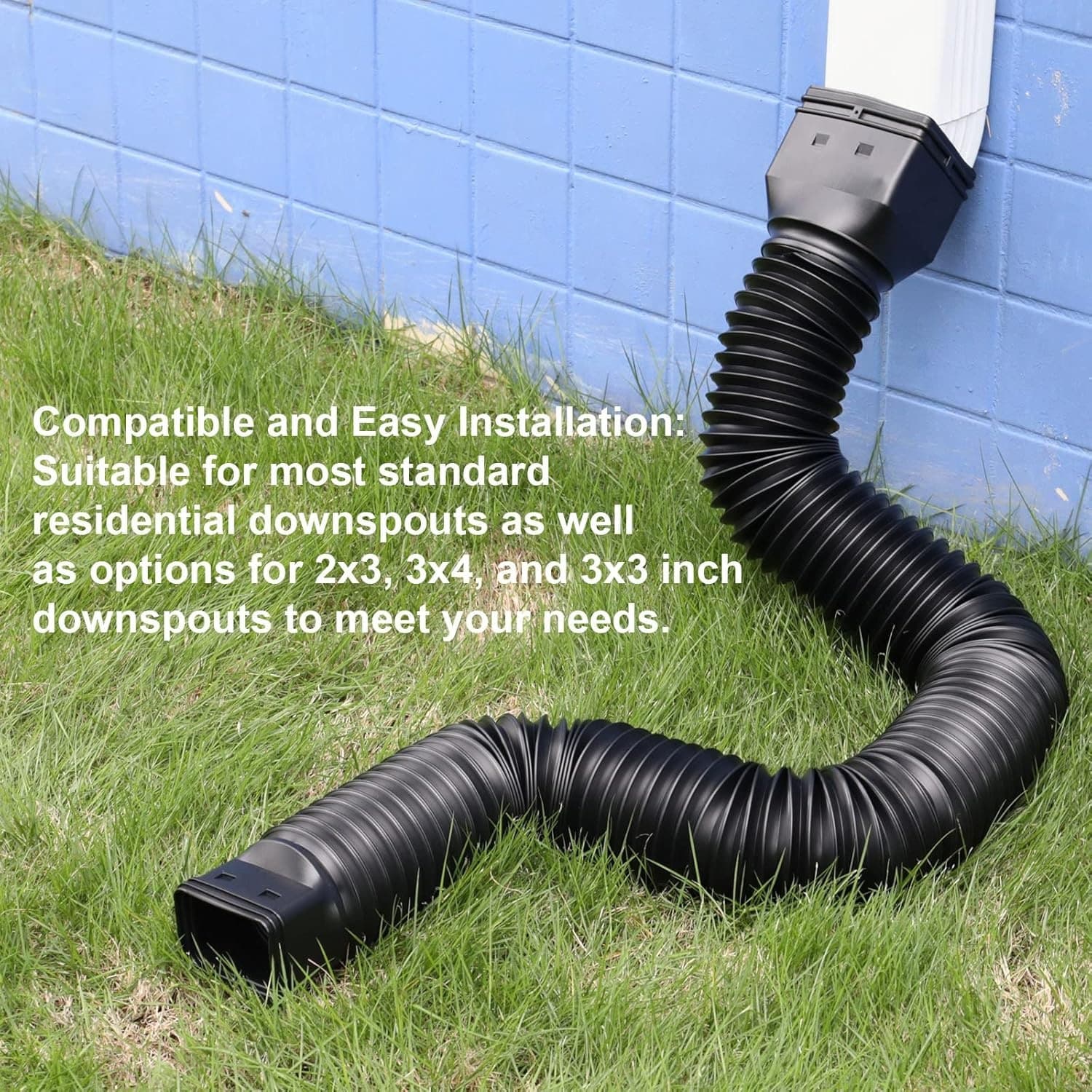 Cross-border Stock House Downspout Extender Telescopic Rain Gutter Drain Hose Outdoor Sewer Pipe