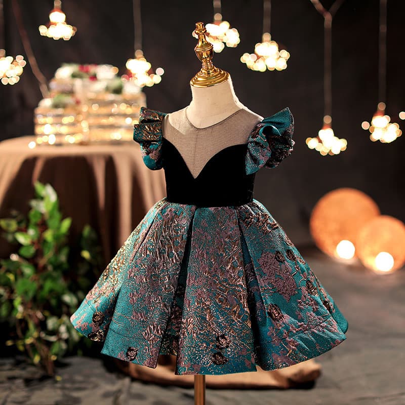 One-year-old dress 2025 summer new princess dress little flower girl birthday dress Lolita style baby girl one-year-old dress