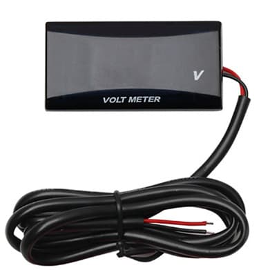 KOSO Voltmeter for Electric Vehicles and Electric Motorcycles, Universal Electronic Display Gauge, Motorcycle Modification LCD Colorful Backlight