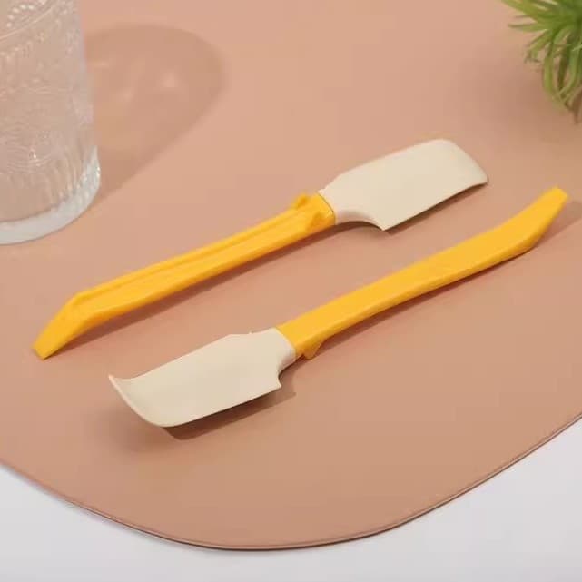 Silicone Spatula Baked Goods Cream Butter Jam Spreader Can Bottle Bottom Scraper Spatula Baking Tool