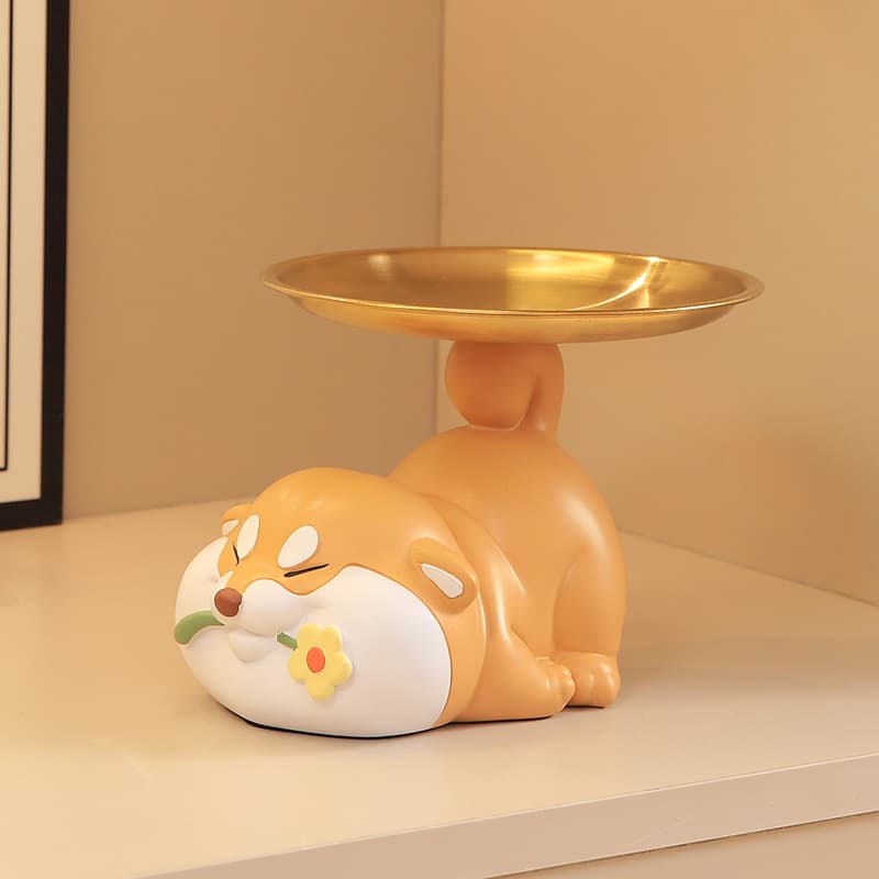 Cute Shiba Inu Key Tray Entryway Decor, New Home Housewarming Gift