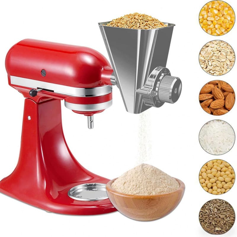 Cross-border New KitchenAid Grinding Attachment All Metal Grain Mill for KitchenAid Stand Mixer Non-Oily Coffee Beans