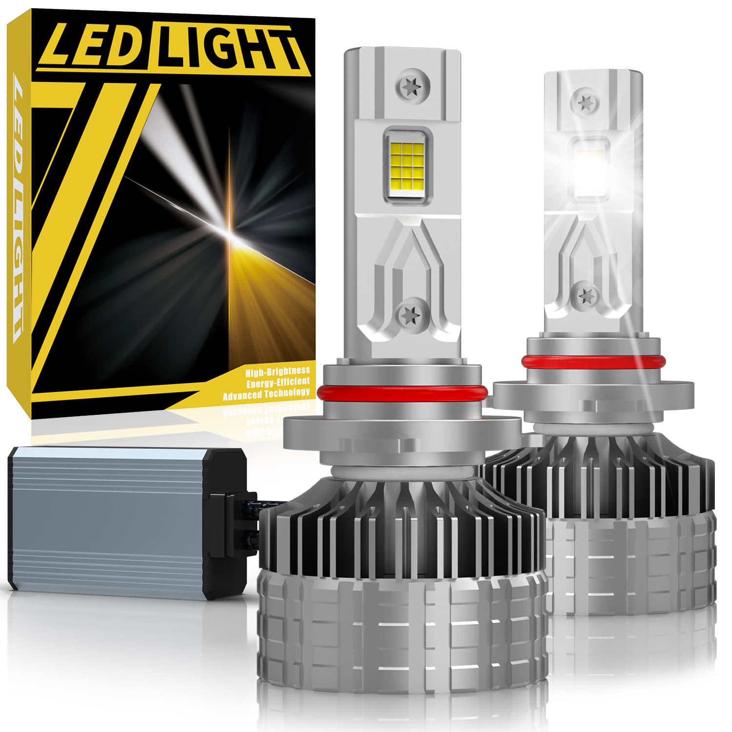 New Cross-Border 170W Ultra-Bright H11 9005 Car LED Headlight H4 Dual Copper Tube H13 Bulb 9006 Fog Light H7
