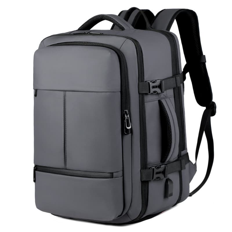 New large-capacity backpack, business trip, computer bag with expanded shoe compartment, backpack, high-end college student bag