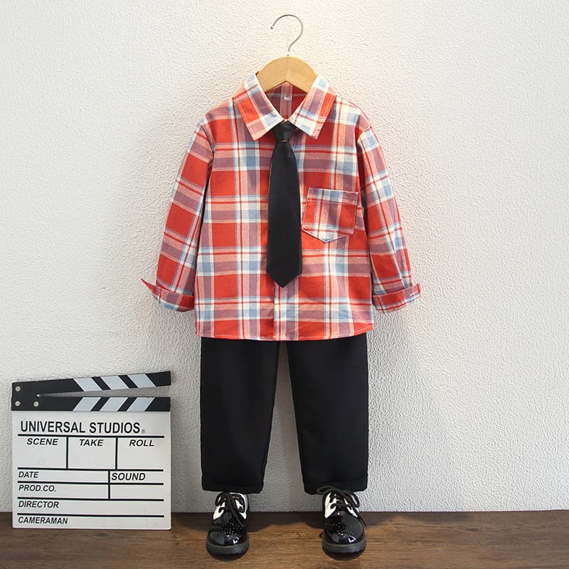 Boys' Gown Set Children's Day Kindergarten Host Performance Outfit Graduation Suit Flower Boy Suit