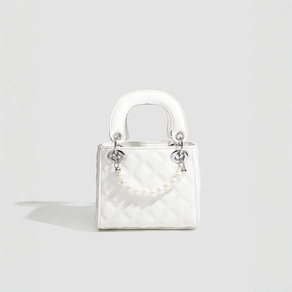 Foreign Trade Style Large Beads Exquisite Rhombus Underarm Casual Tote Bag Women's Fashion Commuter Shoulder Crossbody Handbag