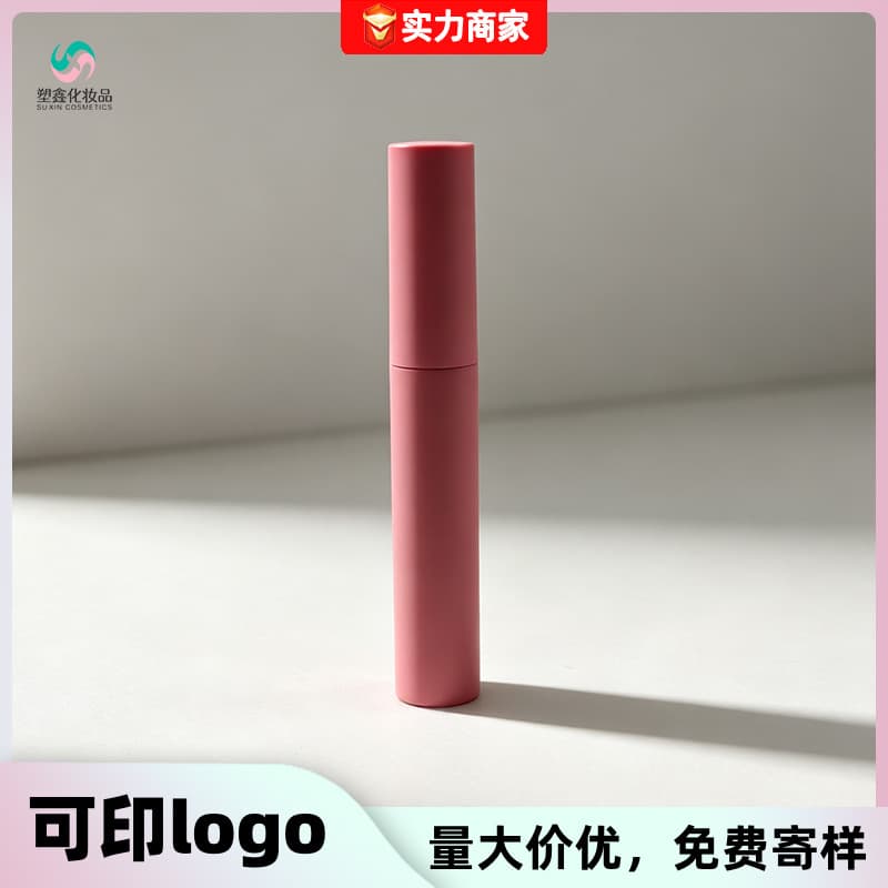 Factory Wholesale 8ml Mascara Tube Eyebrow Setting Mascara Growth Serum Glue Bottle Single Head Pink Color Cosmetic Packaging