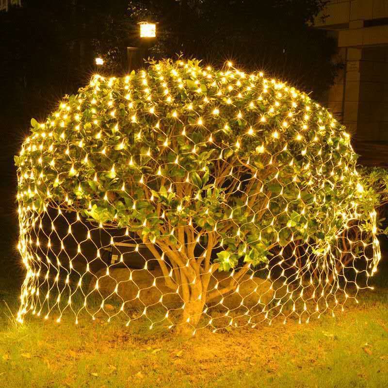 LED Fishing Net String Lights Starry Sky Decorative Christmas Lights Lawn Decoration Waterproof Light String Outdoor Plaza Decorative String Lights