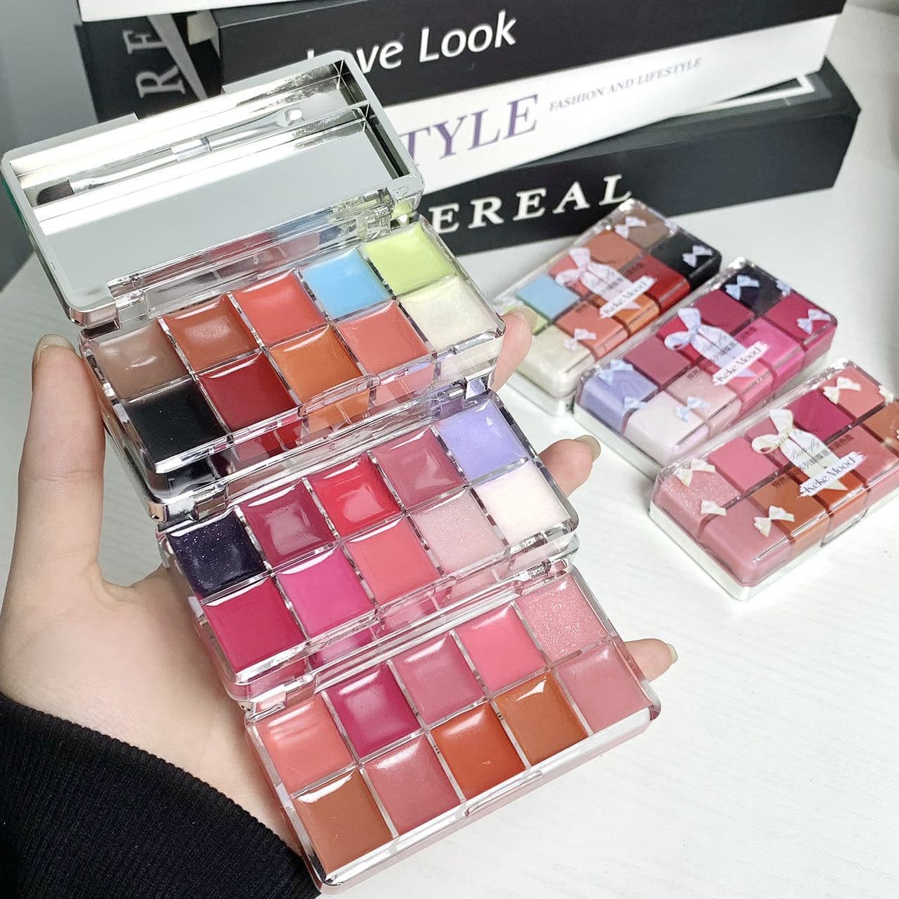 Keke Mood Fluttering Heart Series Butterfly Lip Gloss Mirror Finish Non-Stick Cup Lipstick Lip Gloss Lip Color for Female Students